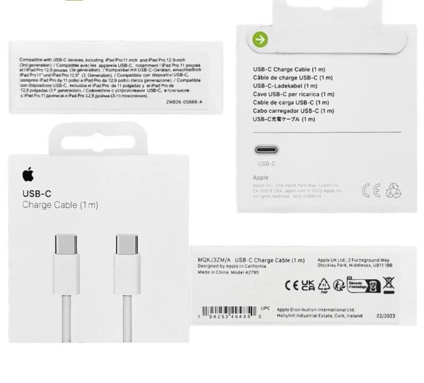 کابل دو سر تایپ سی ایفون مدل کنفی طول 1 متر